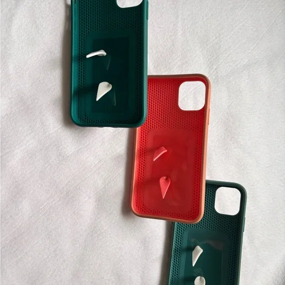 A set of 3 iPhone 11 Loopy Floral and Monstera Leaf Phone Cases - Picture 2 of 9